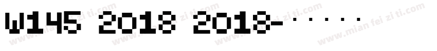 Y145 2018 2018字体转换